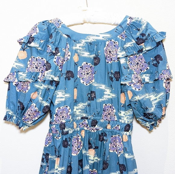 EUC Ulla Johnson Naomi Dress in River - Picture 9 of 15